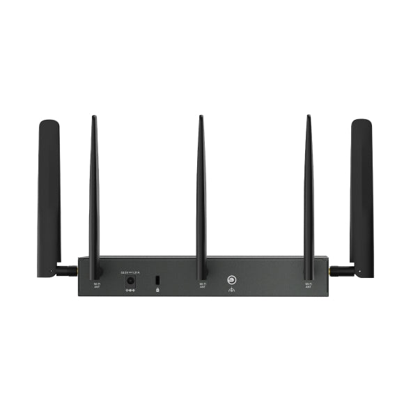 TP-Link ER706WP-4G Omada 4G+ Cat6 AX3000 Gigabit VPN Gateway with 4-Port PoE+, 574Mbps at 2.4 GHz + 2402 Mbps at 5 GHz (HE160) Wi-Fi Speed, 300 Mbps D