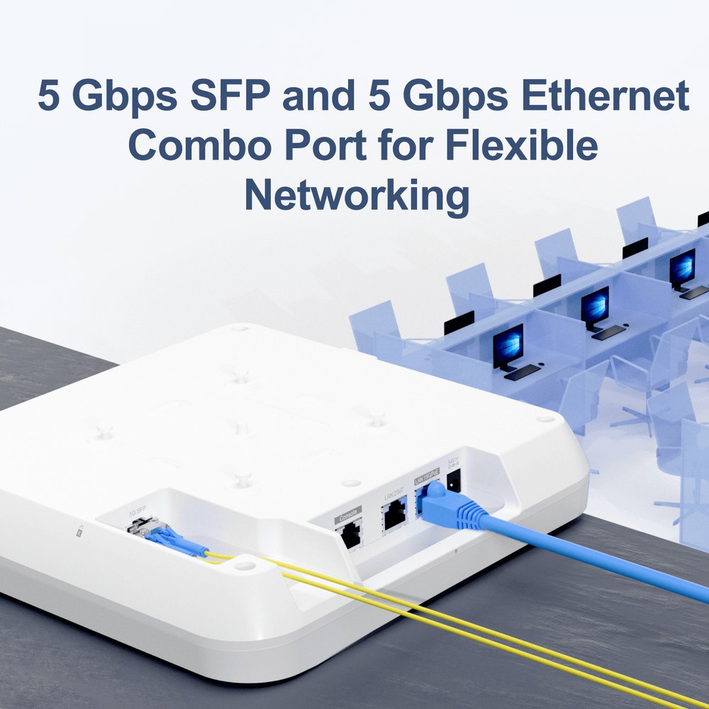 RG-AP840-L - Ruijie Wi-Fi 6 Dual Band Indoor Access Point, PoE, 5.378Gbps Wireless Throughput, 3 Year Warranty