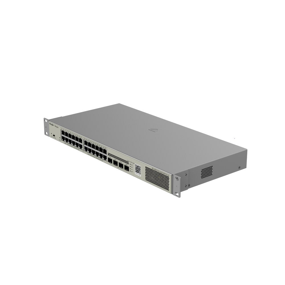 RG-NBS3100-24GT4SFP-P-V2 - Ruijie Reyee 24 Port Gigabit Layer 2 Managed PoE+ Switch, 24 x PoE+ (370W), 4 x SFP, 5 Year Warranty