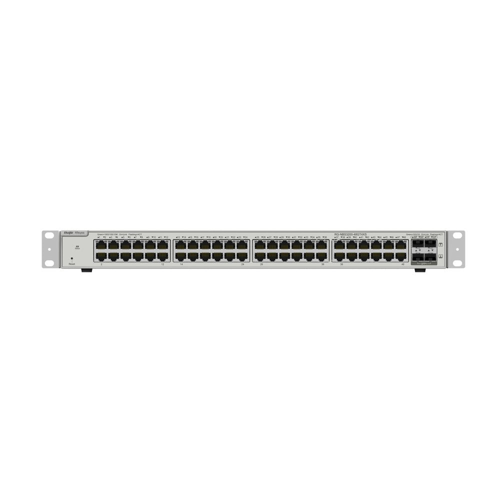RG-NBS3200-48GT4XS - Ruijie Reyee 48-Port Gigabit Cloud Managed Layer 2+ Switch with 4 x 10G SFP+ Uplinks