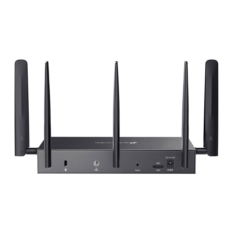 TP-Link DR3650v-4G Omada 4G+ Cat6 AX3000 Wi-Fi 6 Gigabit Desktop DSL Gateway, 574Mbps@2.4GHz + 2402Mbps@5GHz(HE160), VDSL2 350 350/60, VoIP