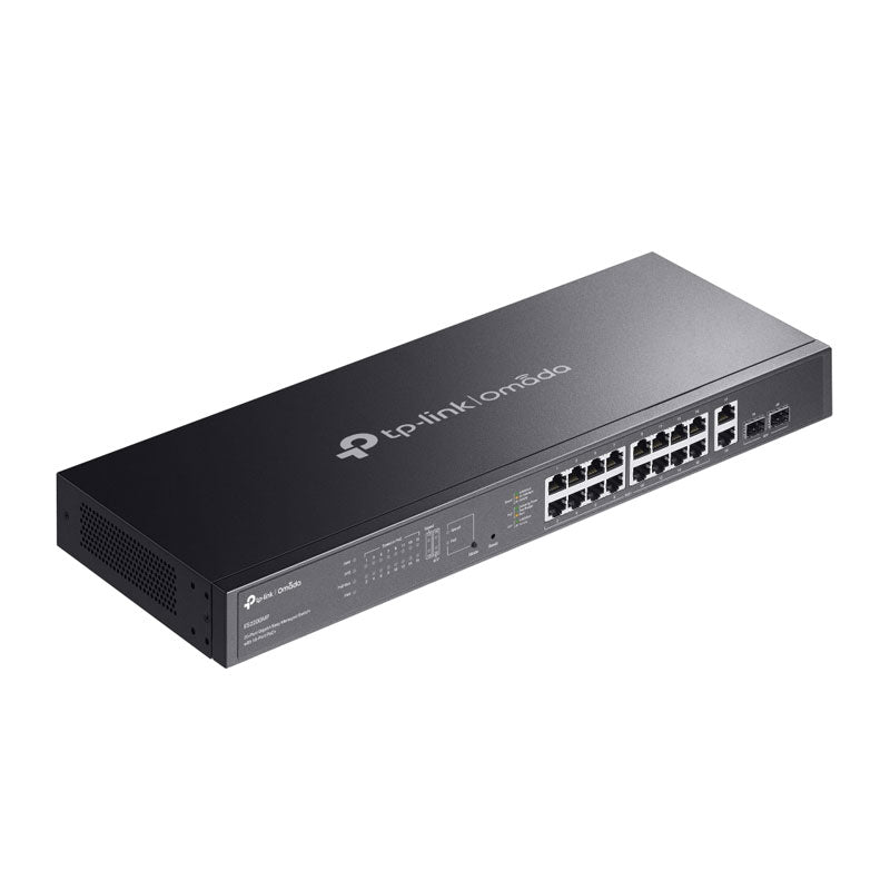TP-Link ES220GMP Omada 20-Port Gigabit Easy Managed Switch with 16-Port PoE+, Fast PoE, Perpetual PoE, Flow Control, Loopback Detection, Port Isolation