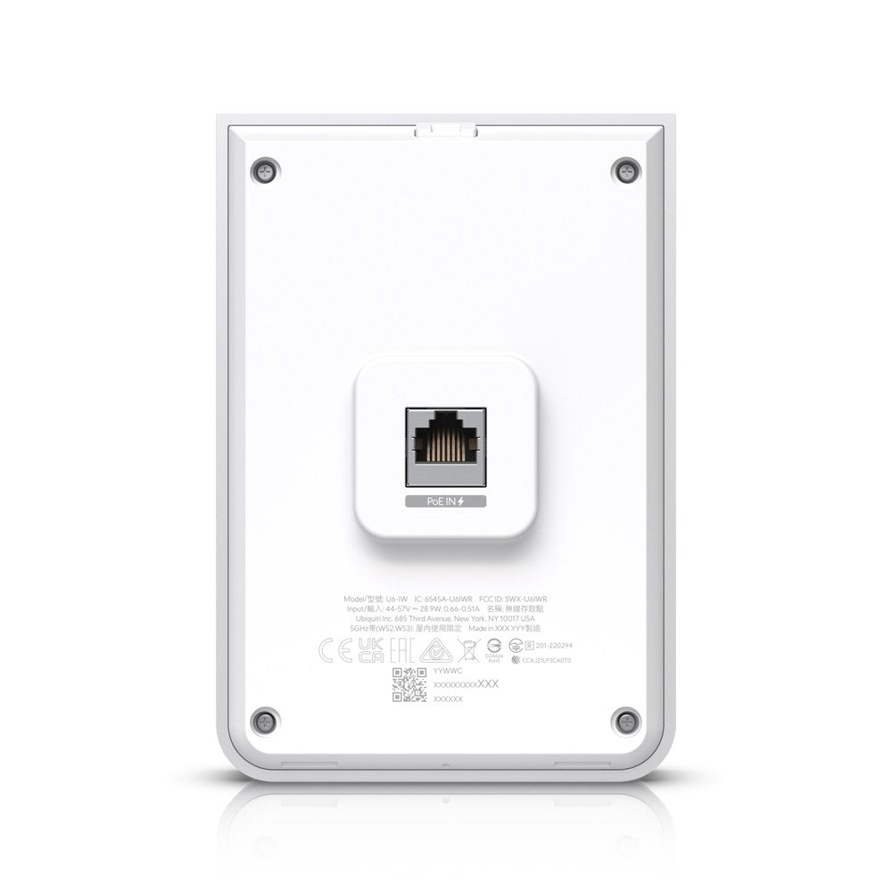 U6-IW - Ubiquiti UniFi Wi-Fi 6 In-Wall Wall-Mounted Access Point with Built-in PoE Switch, 115 m² Coverage (12)