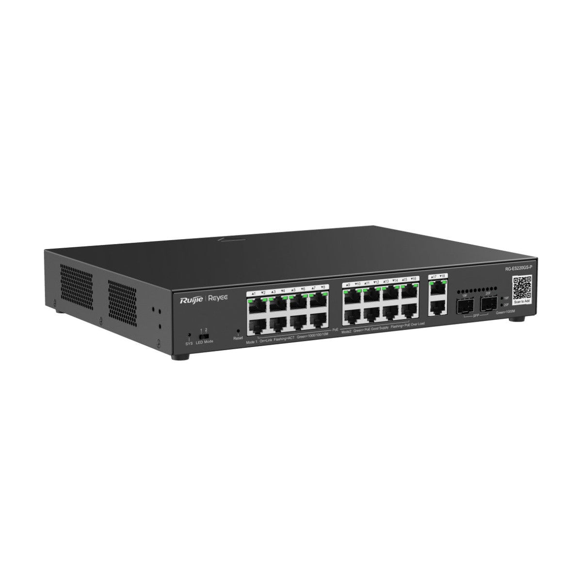 RG-ES220GS-P Ruijie Reyee 20 Port (16 Port PoE+) Switch