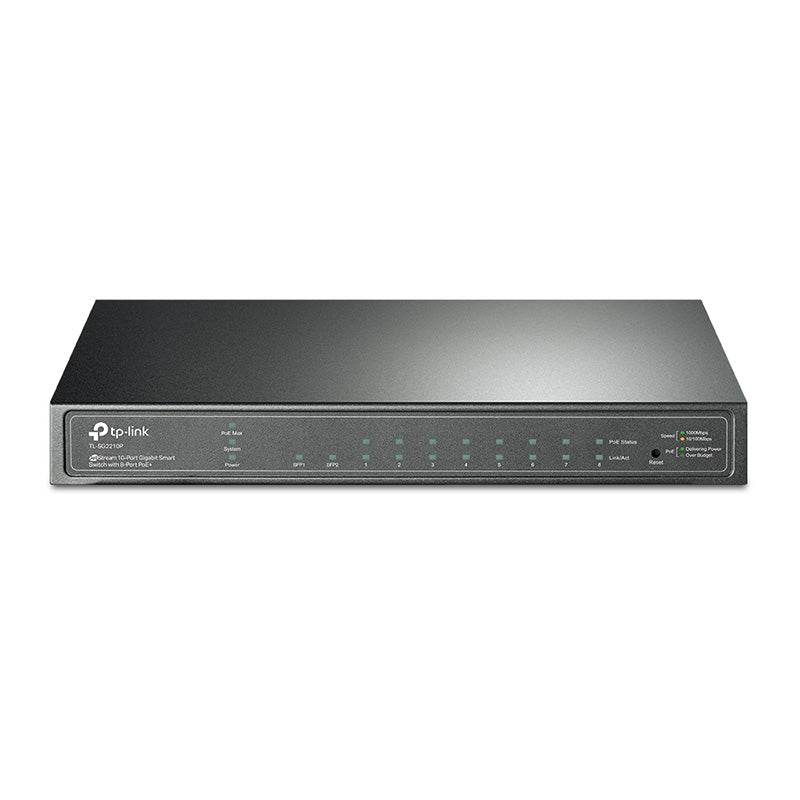 TL-SG2210P TP-Link JetStream 8-Port Gigabit Smart PoE+ Switch