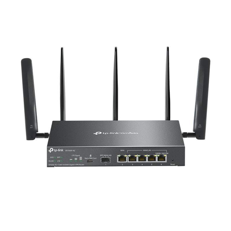 TL-ER706W-4G V2 TP-Link Omada 4G+ Cat6 AX3000 Gigabit VPN Router