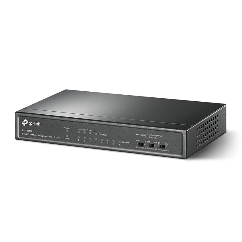 TL-SF1008P TP-Link 8-Port 10/100Mbps Desktop Switch 4-Port PoE