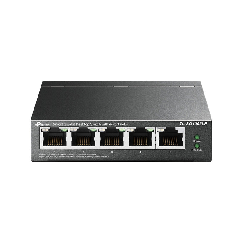 TL-SG1005LP TP-Link 5-Port Gigabit Desktop Switch with 4-Port PoE+