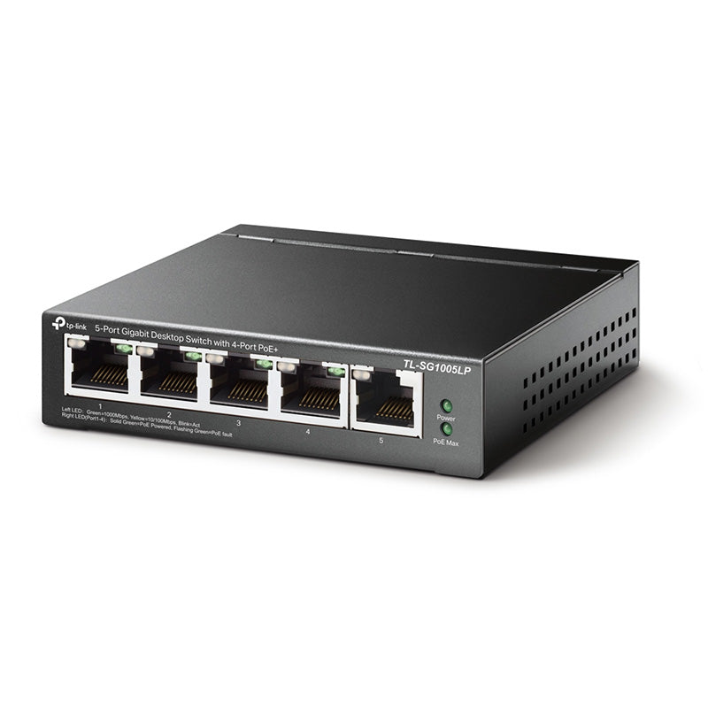 TL-SG1005LP TP-Link 5-Port Gigabit Desktop Switch with 4-Port PoE+