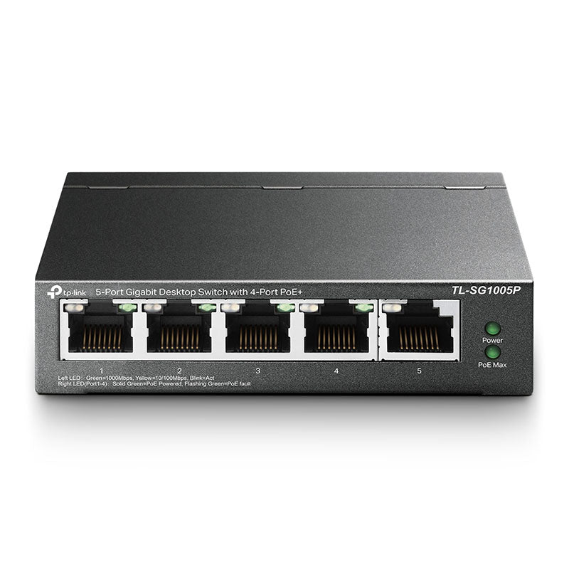 TL-SG1005P TP-Link 5-Port Gigabit Desktop Switch with 4-Port PoE
