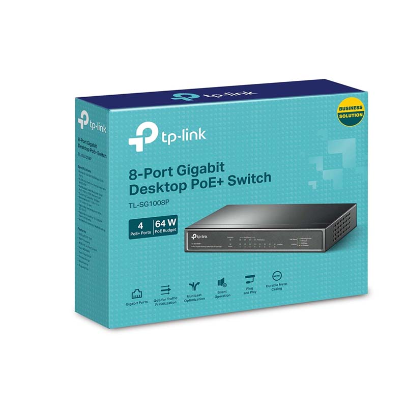 TL-SG1008P TP-Link 8-Port Gigabit Desktop Switch with 4-Port PoE