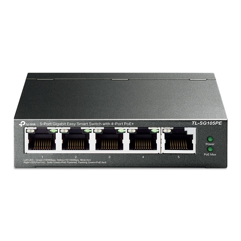 TL-SG105PE TP-Link 5-Port Gigabit Easy Smart Switch with 4-Port PoE+