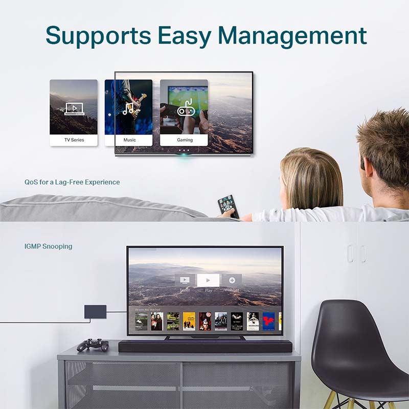 TL-SG108E TP-Link 8-Port Gigabit Unmanaged Pro Switch