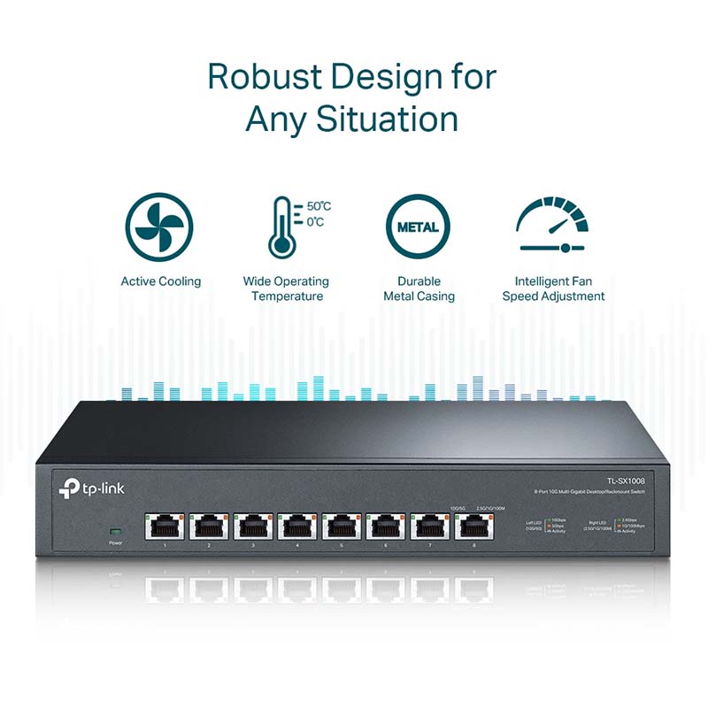 TL-SX1008 TP-Link 8-Port 10G Desktop/Rackmount Switch