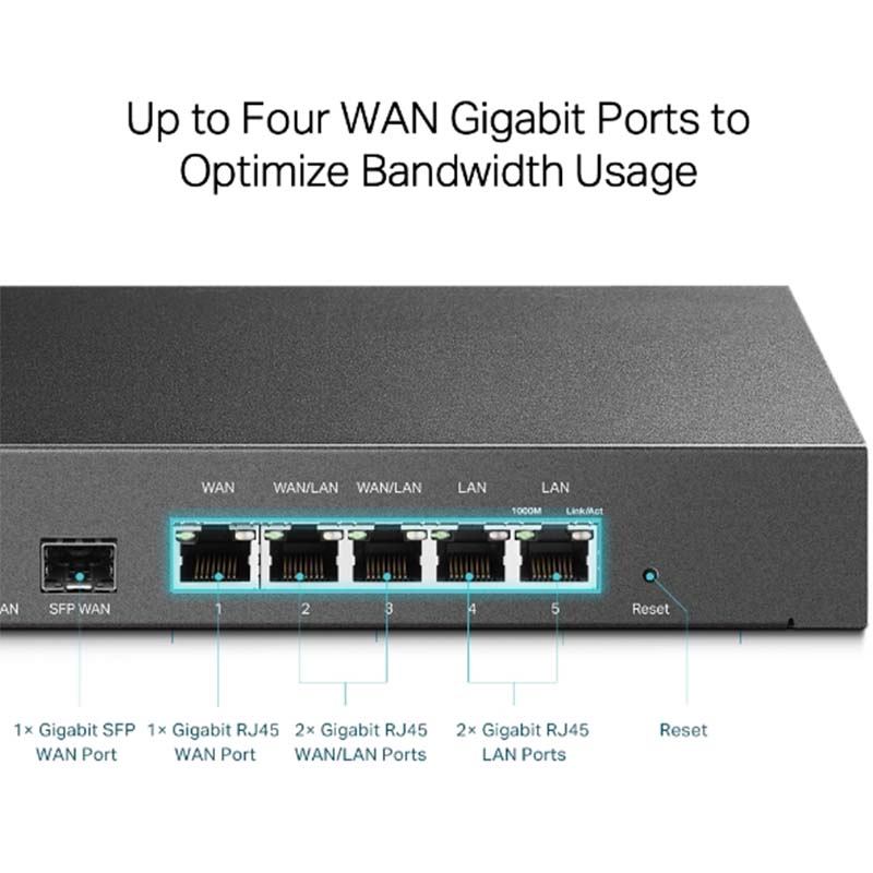 TL-ER7206 TP-Link SafeStream Gigabit Multi-WAN VPN Router