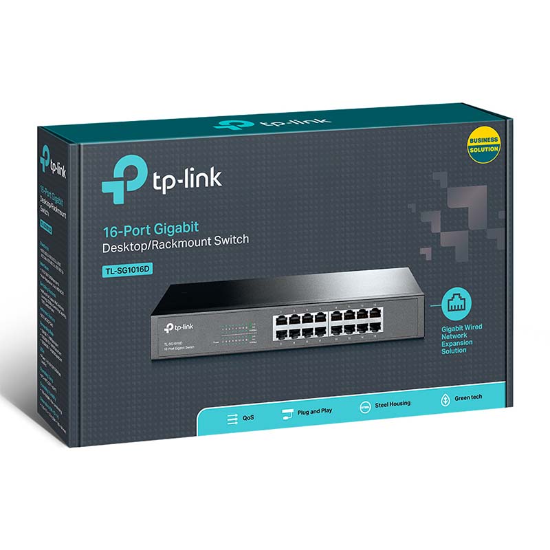 TL-SG1016D TP-Link 16-Port Gigabit Desktop/Rackmount Switch