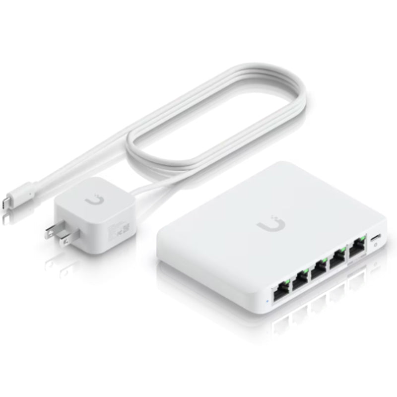 USW-Flex-2.5G-5 Ubiquiti UniFi Switch Flex Mini 5 Port, 2.5GbE Switch