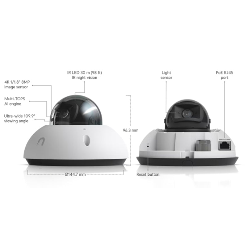 UVC-G6-Dome-W Ubiquiti UniFi Protect Camera G6 Dome (White)