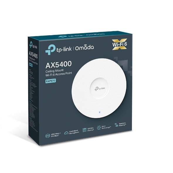 EAP670 TP-Link AX5400 Ceiling Mount WiFi6 Access Point