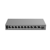 RG-ES211GS-LP - Ruijie 8-Port 10/100/1000BASE-T PoE+ Cloud-Managed Switch with 2-Port Gigabit and 1-Port SFP