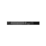RG-ES228GS-LP - Ruijie Reyee 28-Port Gigabit Smart Cloud Managed PoE Switch with 24 PoE+ Ports, 2 SFP Ports and 250W PoE Budget