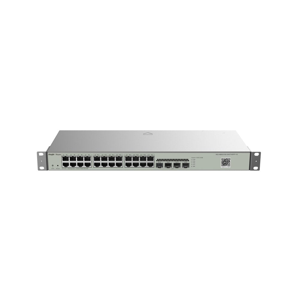 RG-NBS3100-24GT4SFP-V2 - Ruijie Reyee 24GE + 4SFP Cloud Managed Layer 2 Switch