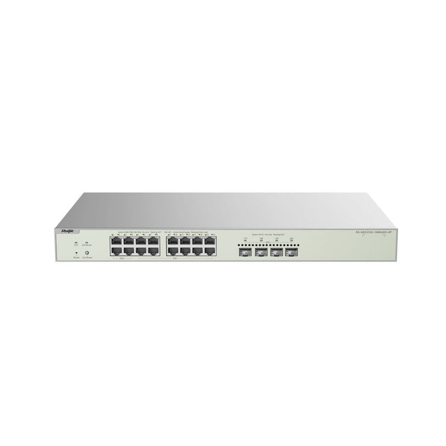 RG-NBS3300-16MG4XS-HP - Ruijie Reyee 16-Port Multi-Gigabit Layer 2 Managed Switch with 4 x PoE++ Ports, 12 x PoE+ Ports and 4