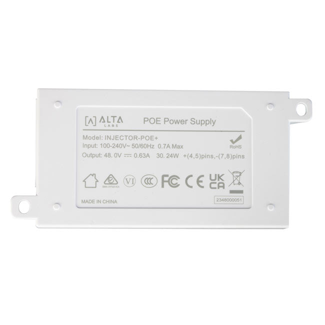 INJECTOR-POE+-AU Alta Labs PoE+ Injector
