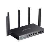 TP-Link DR3650v-4G Omada 4G+ Cat6 AX3000 Wi-Fi 6 Gigabit Desktop DSL Gateway, 574Mbps@2.4GHz + 2402Mbps@5GHz(HE160), VDSL2 350 350/60, VoIP
