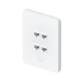 UACC-WP-Keystone-V Universal Paintable Keystone Wall Plate, Vertical 4-Pack