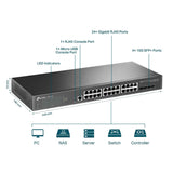 TL-SG3428X TP-Link JetStream 24-Port Gigabit L2+ Managed Switch