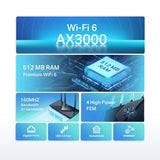 ARCHER AX55 TP-Link AX3000 Dual Band Gigabit Wi-Fi 6 Router