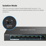 MS108GP Mercusys 8-Port Gigabit Desktop Switch with 7-Port PoE+