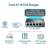 TL-SF1005P TP-Link 5-Port 10/100Mbps Desktop Switch with 4-Port PoE