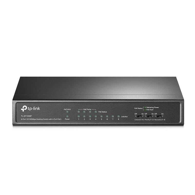 TL-SF1008P TP-Link 8-Port 10/100Mbps Desktop Switch 4-Port PoE