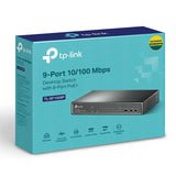 TL-SF1009P TP-Link 9-Port 10/100Mbps Desktop Switch with 8-Port PoE+