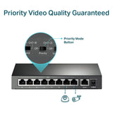 TL-SF1009P TP-Link 9-Port 10/100Mbps Desktop Switch with 8-Port PoE+