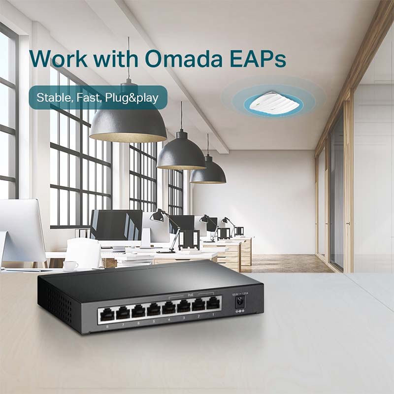 TL-SG1008P TP-Link 8-Port Gigabit Desktop Switch with 4-Port PoE