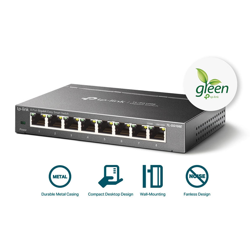 TL-SG108E TP-Link 8-Port Gigabit Unmanaged Pro Switch