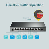 TL-SG1210MP TP-Link 10-Port Gigabit Desktop Switch with 8-Port PoE+