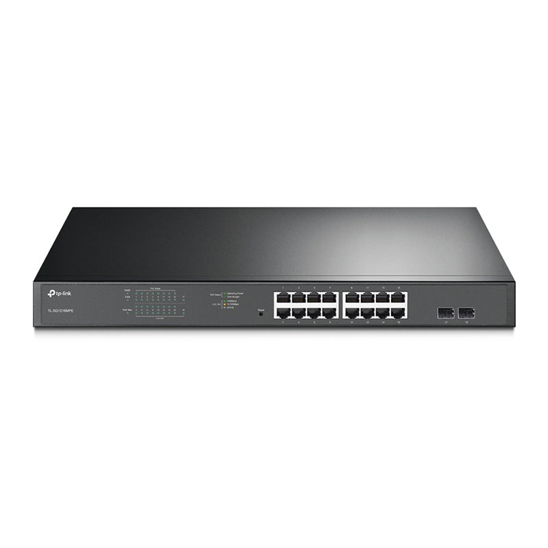 TL-SG1218MPE TP-Link 16-Port Gigabit Easy Smart PoE+ Switch with 2 SFP slots