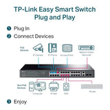 TL-SG1428PE TP-Link 28-Port Gigabit Easy Smart Switch with 24-Port PoE+