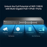 TL-SG3428XPP-M2 TP-Link JetStream 24-Port 2.5GBASE-T and 4-Port 10GE SFP+ L2+ Managed Switch