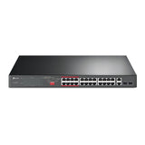 TL-SL1226P TP-Link 24-Port 10/100Mbps + 2-Port Gigabit Unmanaged PoE+ Switch