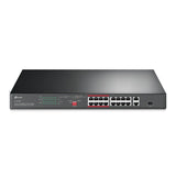 TL-SL1218P TP-Link 16-Port 10/100Mbps + 2-Port Gigabit Rackmount Switch with 16-Port PoE+