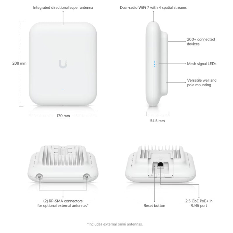 U7-Outdoor Ubiquiti Unifi Wireless 7 Outdoor Access Point