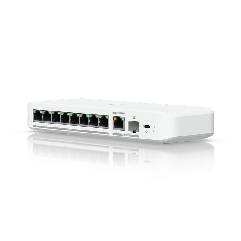 USW-Flex-2.5G-8 Ubiquiti UniFi Switch Flex 8 Port, 2.5GbE Switch (Non PoE)
